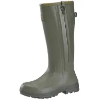 Gateway1 Bottes de Pluie Gateway1 Men Pheasant Game 18 Inch 5mm Side Zip Dark Olive-Taille 46