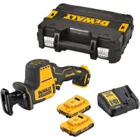 DeWalt Scie sabre compacte 12V DCS312D2-QW Brushless avec coffret et 2 batteries 2,0 Ah