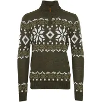!Solid Pull-over 'Norwin' marron / olive / blanc