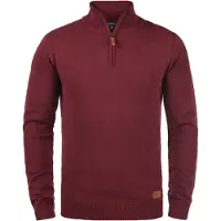 Blend Pull-over 'Robin' marron / gris argenté / bordeaux