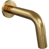 Brauer Gold Carving Robinet de fontaine - encastré - bec 8,5-18,5 cm - Or brossé 5-GG-264