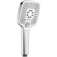 Schutte Douche de tête SCHÜTTE RAVENNA, pommeau de douche bien-être avec 3 types de jets, pommeau de douche avec picots anti-calcaire, finition chrome/blanc