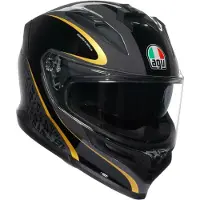 AGV Casque K7 Flow 46, noir/gris/doré, XS (53/54)