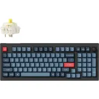 Keychron V5 Max, 96%, Avec et sans fil, RF Wireless + Bluetooth, Commutateur mécanique, LED RGB, Noir, Gris