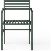 Nine 19 Outdoors Chaise à Accoudoirs de Salle à Manger Green