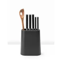 Brabantia Bloc à couteaux avec porte-ustensiles - Profile, Gris foncé