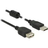 DeLOCK USB Verl. A -> A St/Bu 0.50m schwarz