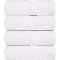 vidaXL Serviettes d'invité 4 pcs blanc 30x50 cm 360 g/m² 100% coton