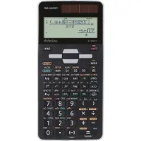 Sharp Calculatrice scolaire (Fonctionnement sur piles, Panneau solaire)