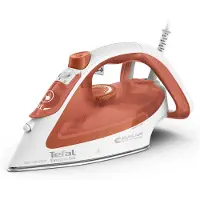 Tefal Easygliss Eco FV5782 Dry & Steam iron Durilium Airglide soleplate 2800 W White, Orange