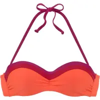 s.Oliver Hauts de bikini 'Yella' orange fluo / violet rouge / rouge foncé