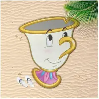 Cerdá Serviette de plage en microfibre Disney Beauty and The Beast Chip