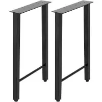 Vevor Pieds de Table Réglable Hauteur 71cm Pieds de Table en Acier 2 pcs Pieds de Table à Manger Capacité 300kg Pieds de Table en Métal Pieds Réglables Forme Trapèze Pieds de Table Industriel Bureau