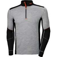 Helly Hansen Lifa Merino Half Zip Long Sleeve T-shirt Gris L Homme