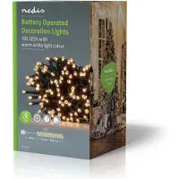 Nedis Décorative éclairage Guirlande 192 LEDs Blanc chaud 14,40 m Lumière