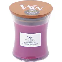 Woodwick Wild Berry & Beets bougie parfumée avec mèche en bois 275 g