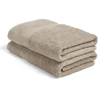 Yumeko - Serviette de douche - Coton - 70x140 - Marron