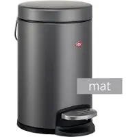 Wesco Seau à cosmétiques 113 graphite mat 3 l, Poubelle, Gris