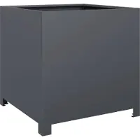 vidaXL Jardinière anthracite 50x50x50 cm acier