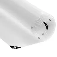 vidaXL Bâche transparente avec illets 1x10 m PVC