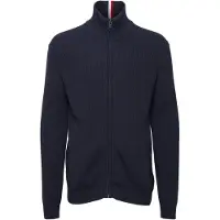 FQ1924 Vestes en maille 'Kyle' bleu foncé / rouge sang / blanc