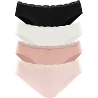 LASCANA Slip rose / rosé / noir / blanc