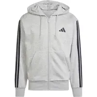 Adidas Essentials 3 Stripes Fleece Full Zip Sweatshirt Gris M / Regular Homme
