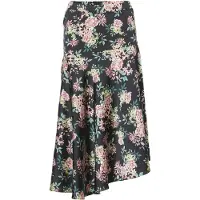 KOROSHI Jupe beige / vert pastel / rose pastel / noir