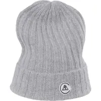CASH-MERE.CH Bonnet gris clair / noir