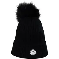 CASH-MERE.CH Bonnet noir / blanc