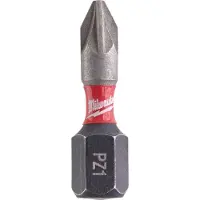 Milwaukee Embout PZ1 Shockwave 25 mm - 2 pièces - 4932430860