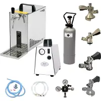Ich-zapfe Ensemble complet - Tireuse a biere - PYGMY 25 machine a biere, pompe a biere 1 ligne, 35 litres/h, Green Line, KEG: Set tous de tete de fut