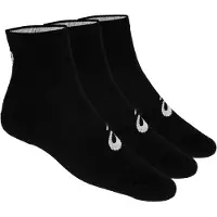 Asics unisex. 155205 Lot de 3 chaussettes noires (39/42), Casuel, Homewear, Sport, Coton