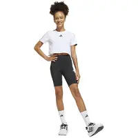 Adidas Train Essentials 3 Stripes Tee Short Sleeve Set Noir 13-14 Years Fille