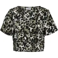 Noisy May T-shirt beige / olive / vert foncé