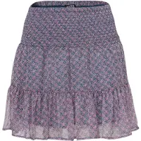 KOROSHI Jupe bleu marine / rose / blanc cassé