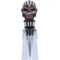 Ginza.se Cap de bouteille sous licence officielle de Iron Maiden Book of Souls, argent, 10 cm