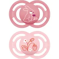 Mam Perfect Tétine silicone rose 16 mois et + 2 pc(s) Sucette(S)