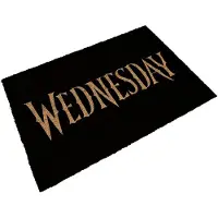 Wednesday Paillasson de - Logo - pour Indifférent - noir/beige - Taille Standard