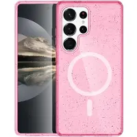 IMoshion Coque Pailletée avec MagSafe Samsung Galaxy S24 Ultra - Paillettes Rose
