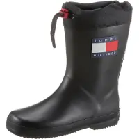Tommy Hilfiger Bottes en Caoutchouc - Noir - - 33 - Bottes en Caoutchouc
