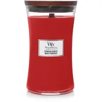 Woodwick Crimson Berries bougie parfumée avec mèche en bois 610 g