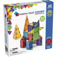 Magna-Tiles Jeu d'aimants - 62 Parties - MicroMAGS et Combo - - UneTaille - Jouets Magnétiques