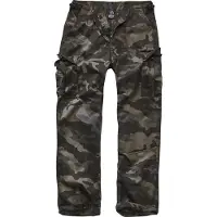 Brandit Pantalon Cargo de - Pantalon Indéchirable BDU - S - 5XL - pour Homme - camouflage sombre - Taille 3XL