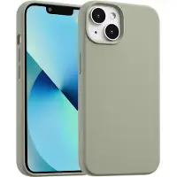 Accezz Coque Liquid Silicone avec MagSafe Apple iPhone 13 Mini - Cooper Green
