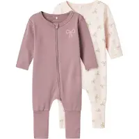 Name it Dors-bien - Non - 2 Pack - NbfNightsuit - À peine Rose - - 4 ans (104) - Dors-bien