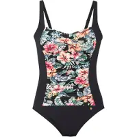 LASCANA Maillot de bain vert / orange clair / rose ancienne / noir
