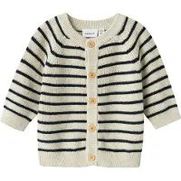 Name it Cardigan 'NBMMast' noir / blanc cassé