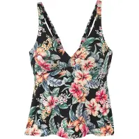 LASCANA Haut de tankini beige / vert / rose / noir