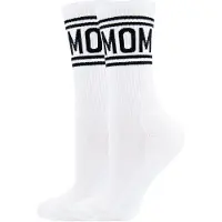 Ewers Chaussettes de sport 'MOM' noir / blanc
